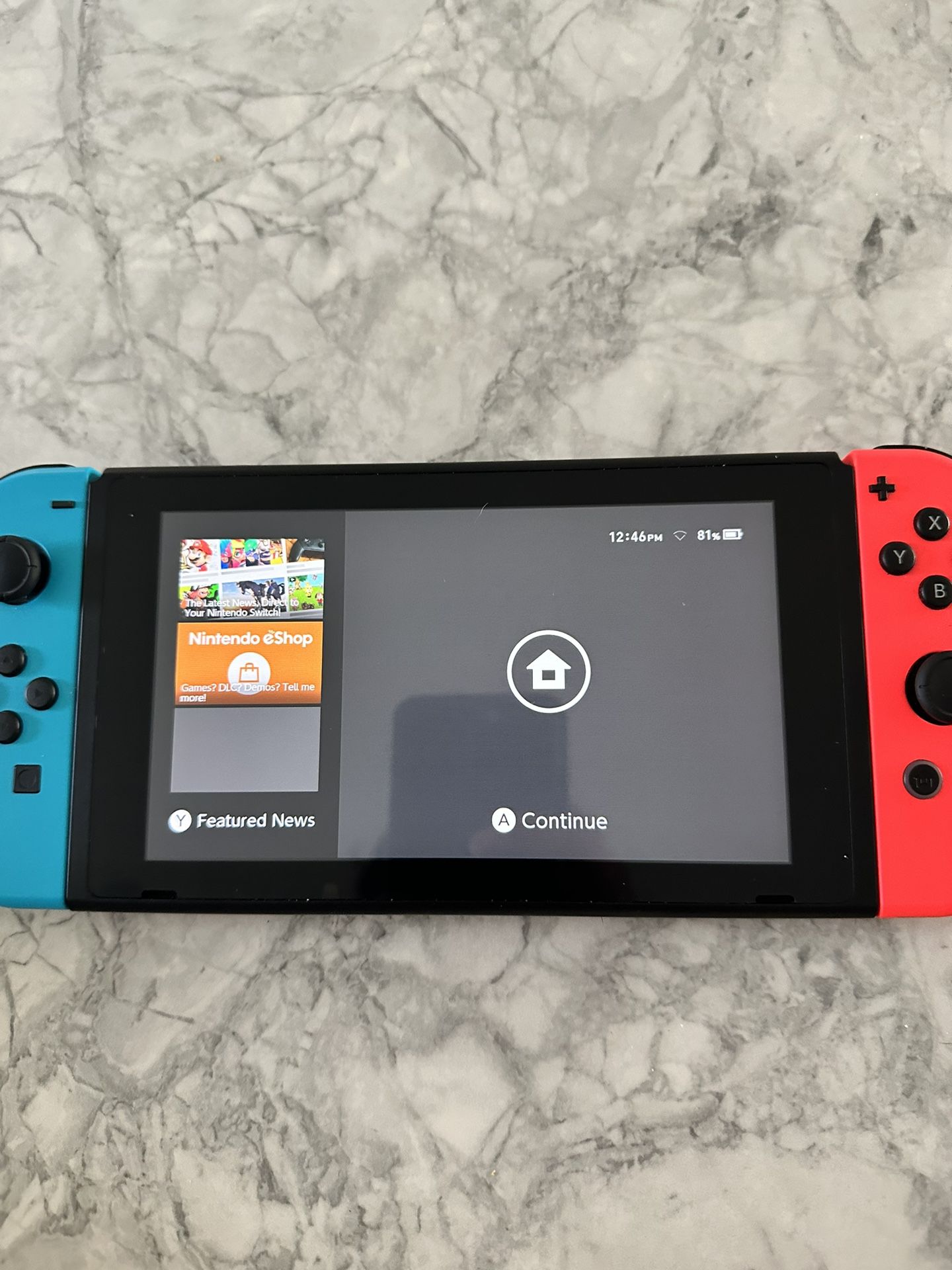 Nintendo Switch Red And Blue