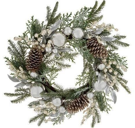 24" Ornament, Berry , and Pinecone Wreath