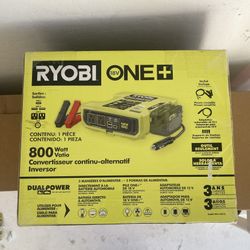RYOBI ONE+ 18V 800-Watt Max 12V Automotive Power Inverter with Dual USB Ports(Tool Only)