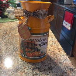 Fall Milk Can