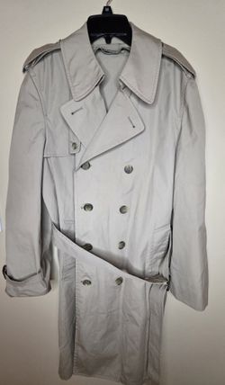 London Fog Women's Vintage Trench Coat Belted Khaki Size 40R 