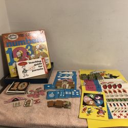 Vintage 1969 Walt Disney Characters First Learning Games Numbers #13056