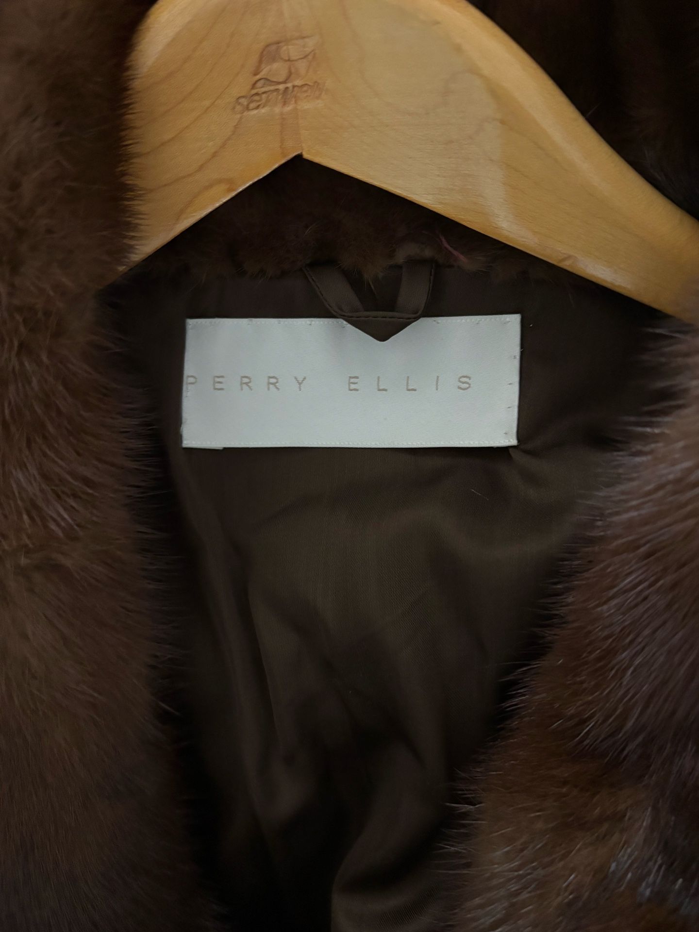 Full length fur coat