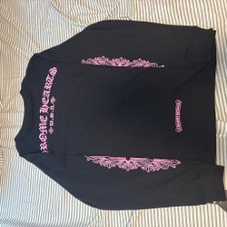 Chrome hearts long sleeve pink and black size M