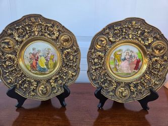 Vintage beavy brass decor
