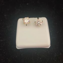 2 Pair Of Moissanite Earrings