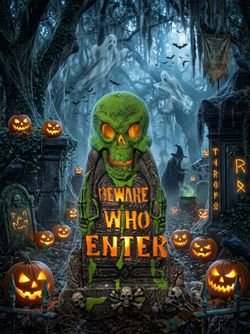 Lights up Halloween decorations