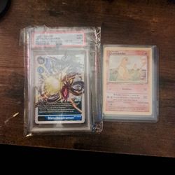 Psa 9 Mint Digimon And Spanish 1st Edition Charzard