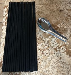 Chopsticks & Stainless Steel Soup Spoons