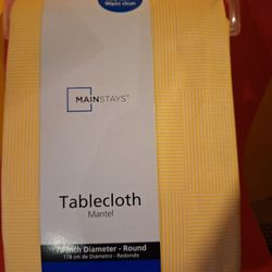 Mainstay Round Tablecloth Mantel 70-inch Dia-$15