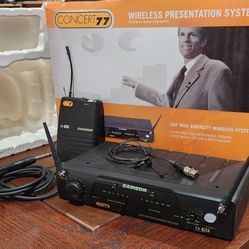 Wireless Microphone Presentation System By Samson Concert 77