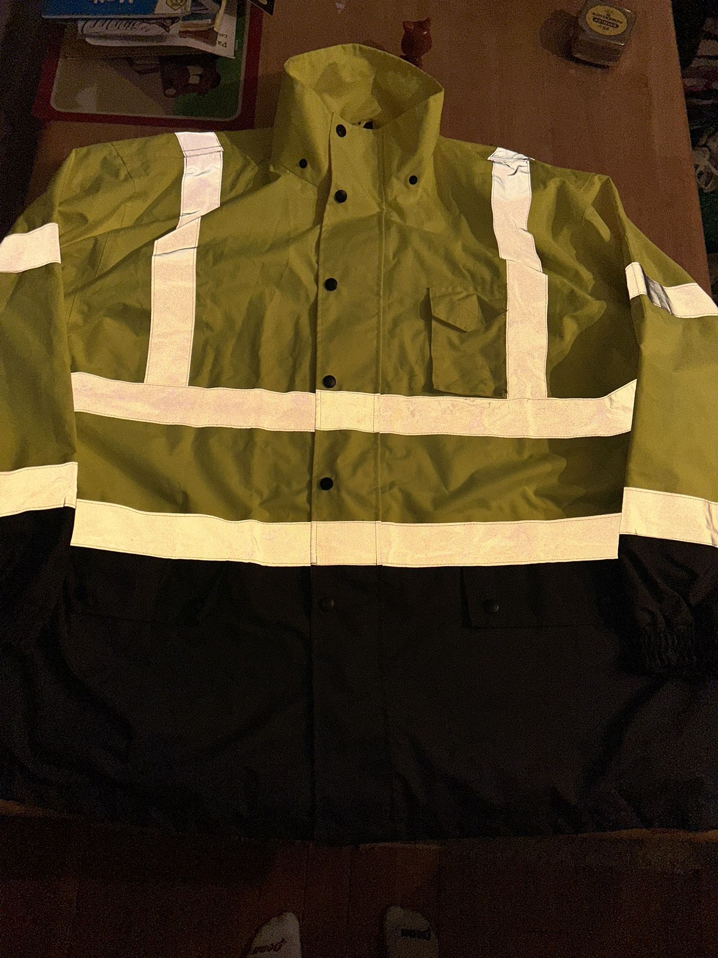M-safe High Visibility jacket coat rain parka 4XL construction