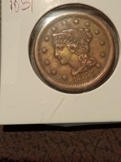 1851 large cent