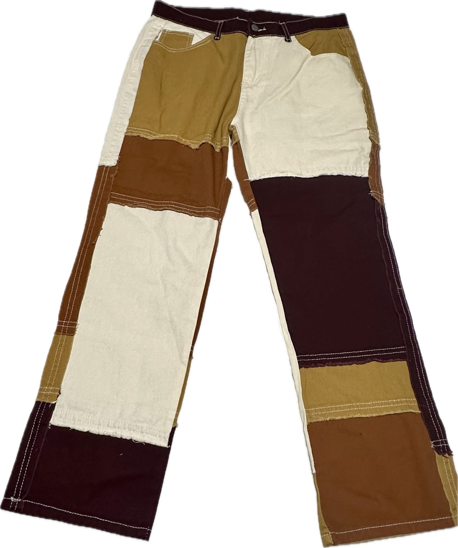 Patchwork Pants Sz Large 