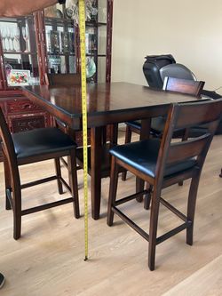 Dining table with four chairs