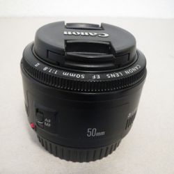 Canon EF 50mm F/1.8 STM Lens With Caps