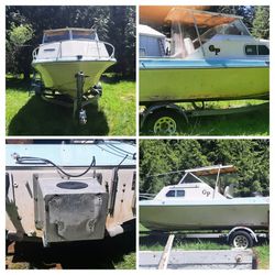 Vintage Project Boat . 1968 GlasPly  Cuddy Hardtop,  Everything In Pictures Is What You Get!