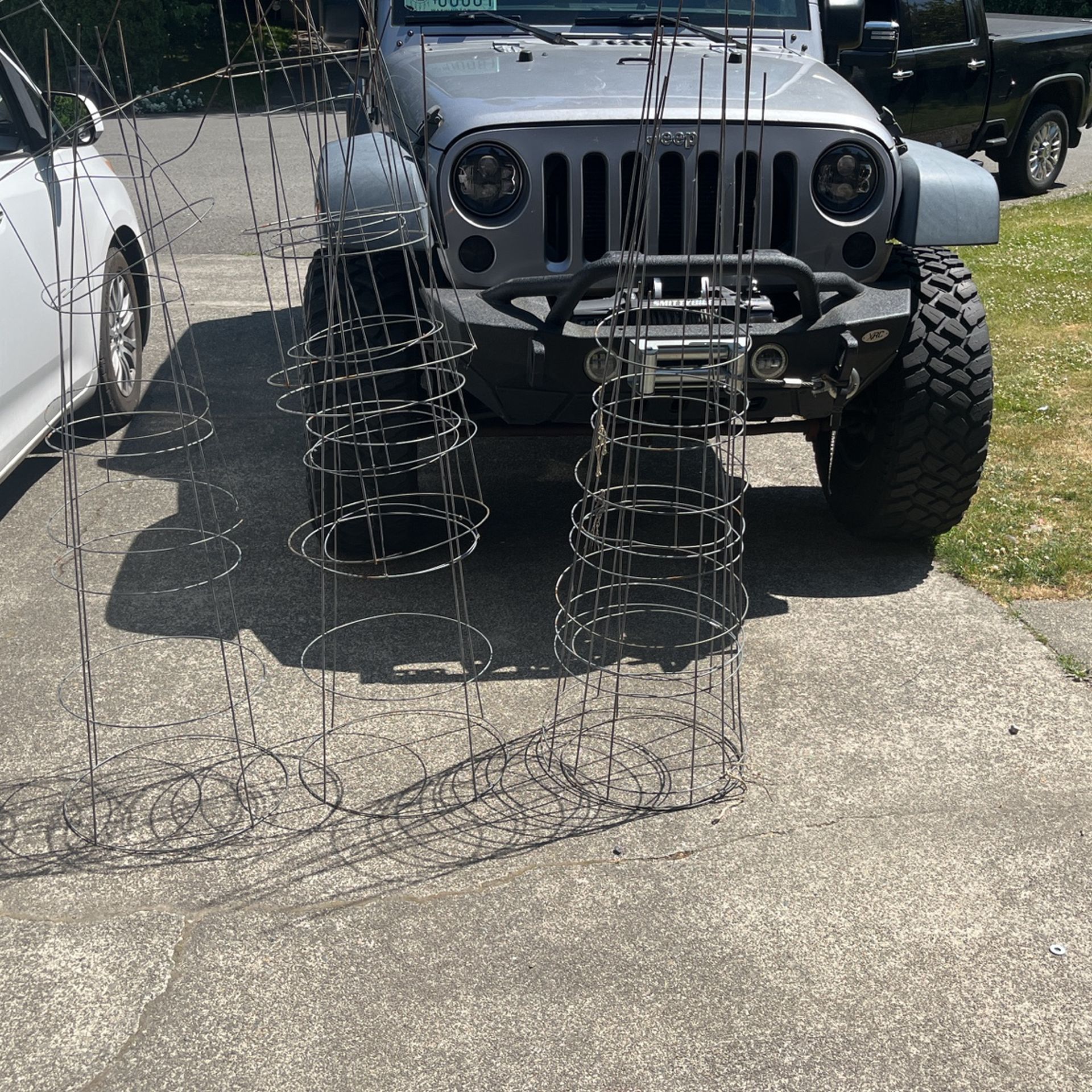Garden Supplies. Wire Plant Things.
