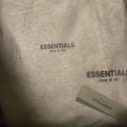 essentials gray hoodie SMALL