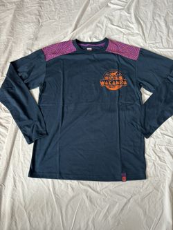 Disney Parks Marvel Avengers Black Panther Wakanda Long Sleeve T Shirt Brand New NWT Size XS 