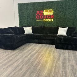 New Sectional Corduroy Couch - Free Delivery