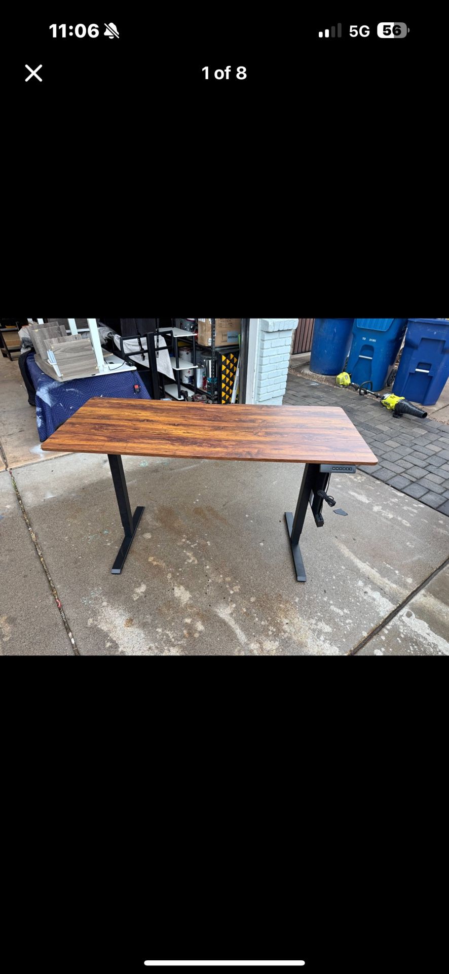 Rustic Brown Electric sit/stand Desk