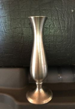 Vintage Pewter Bud vase
