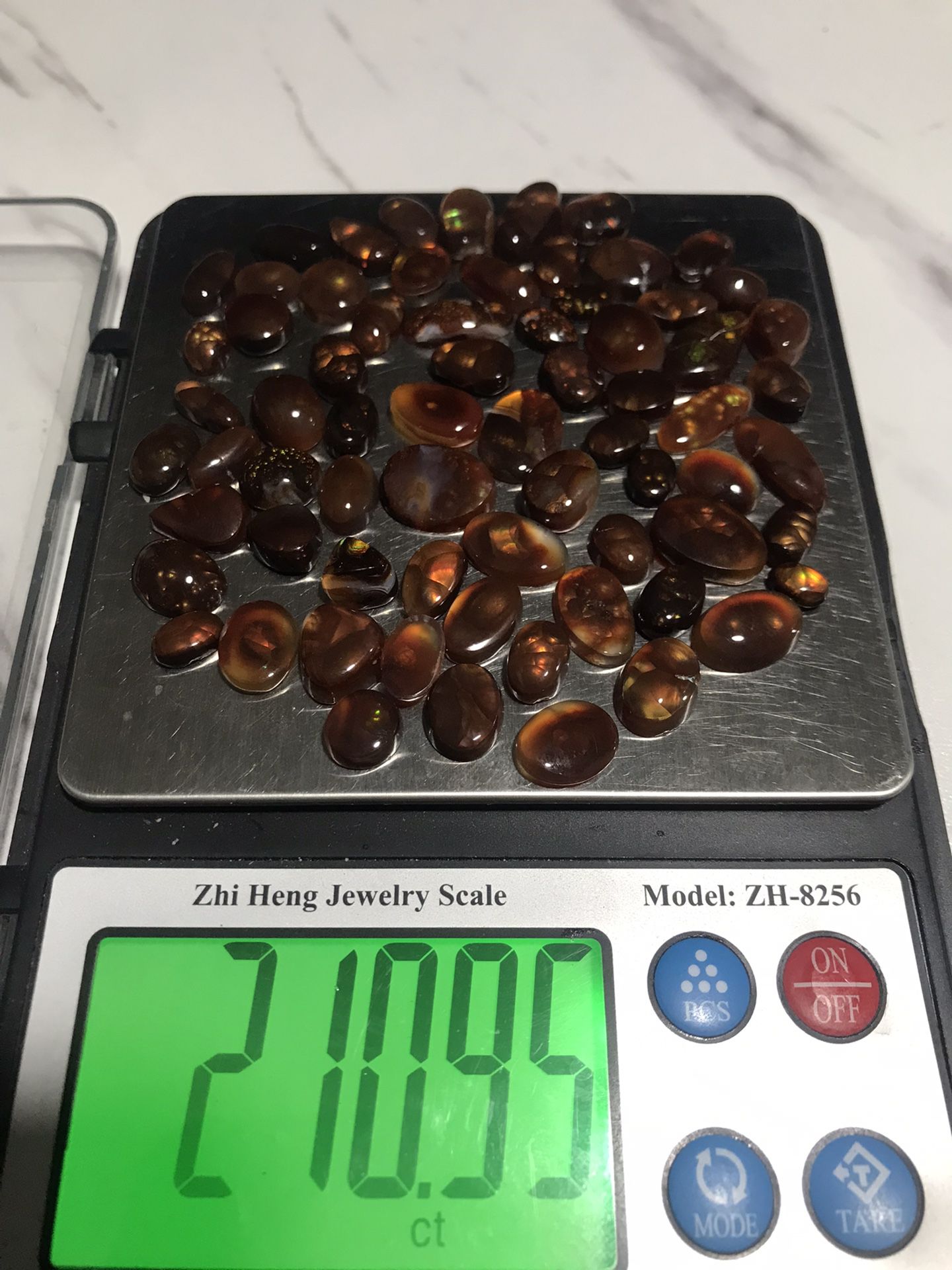 Fire Agate Cabachon Gemstones 210 Carats 