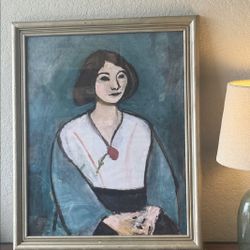 Portrait of a Lady Framed, Matisse Print