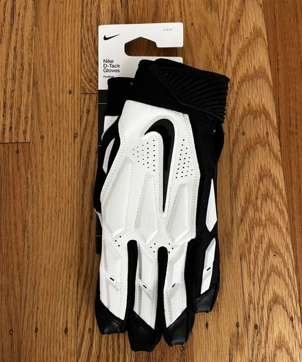 Nike D Tack Padded Lineman Football Gloves Adult Size Medium brand
