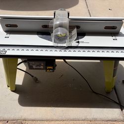 Router table with router