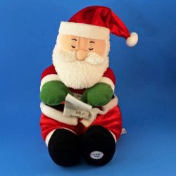 Hallmark Santa Claus Vintage
Plushie 9" Sings, Battery
Operated naughty list up on the Housetop