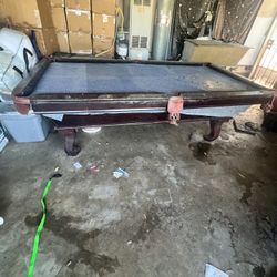 Pool Table For Sale, Came With House 1,000