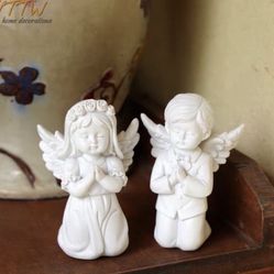 4” Small Angels Statues Figurine(pair)