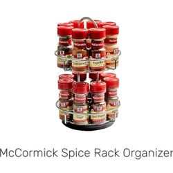 McCormick Spice Rack Organizer 2-Tier Chrome w/ 16 Spices