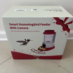 NEW Hummingbird Feeder W/ Camera & Solar Powered, Bird Cam, Outdoor Hanging Bird Feeder !