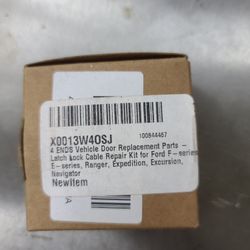 Ford Door Latch Cable Repair Kit - Replacement for Ford F-series, E-series, Ranger, Expedition, Excursion, Navigator (4pcs)