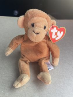 Ty Beanie Baby Bongo The Monkey Toy (4067)