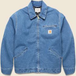 Carhartt WIP OG Detroit Jacket Blue Large NEW