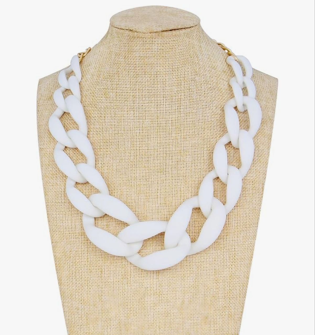 Coiris Statement Chunky Acrylic Chain Link Choker Necklace Fashion Women Collar Necklaces Acrylic Resin Chain Necklace