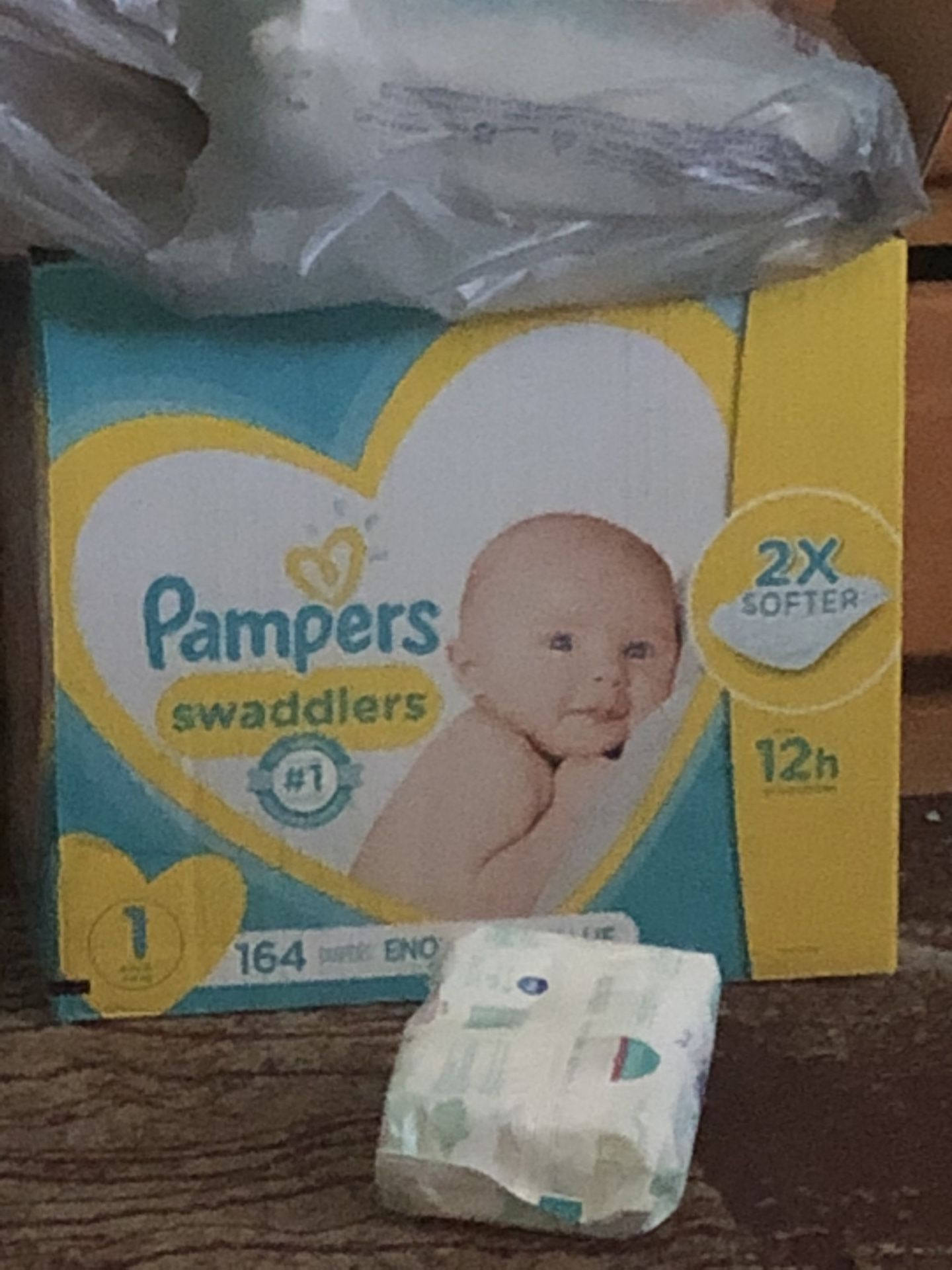 Pampers size 1 open box