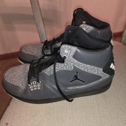 Jordan 1 Flight 3 Graphite Mid Sneakers Gray Black Mens Size 12