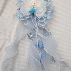 Elsa Princess Sparkling Bow Sequin Unicorn Tassel Fancy Girls Hair Clips LED