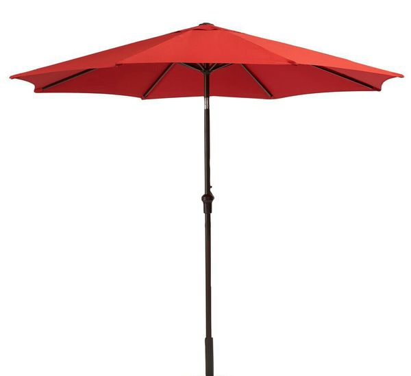 Hampton Bay 9 Ft Steel Crank And Tilt Patio Umbrella In Ruby For Open In The Appcontinue To Mobile Website