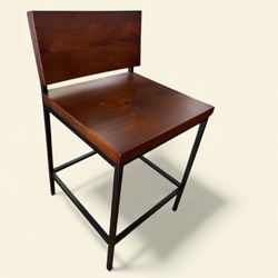 2x Clea Progressive Wood/Metal Counter Stools. 1 is Brand new in box. The other is like new no box.