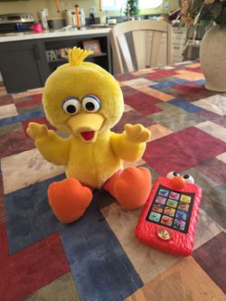 VINTAGE TYCO TICKLE ME  1996 BIG BIRD TALK,GIGGLES, LAUGHS SEE DESCRIPTION