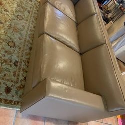 Tan Leather Couch