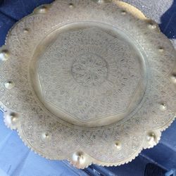 Antique Brass Platter 