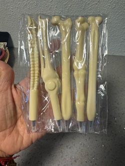 Five piece new bone pens