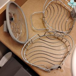 Shower Caddy Mirror & 2 pieces Shelf